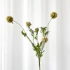 Specktrum Artificial Flowers - Dusty yellow Scabiosa Seed Pod (multible heads)