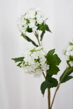Specktrum Artificial Flowers - White Hydrangea branch