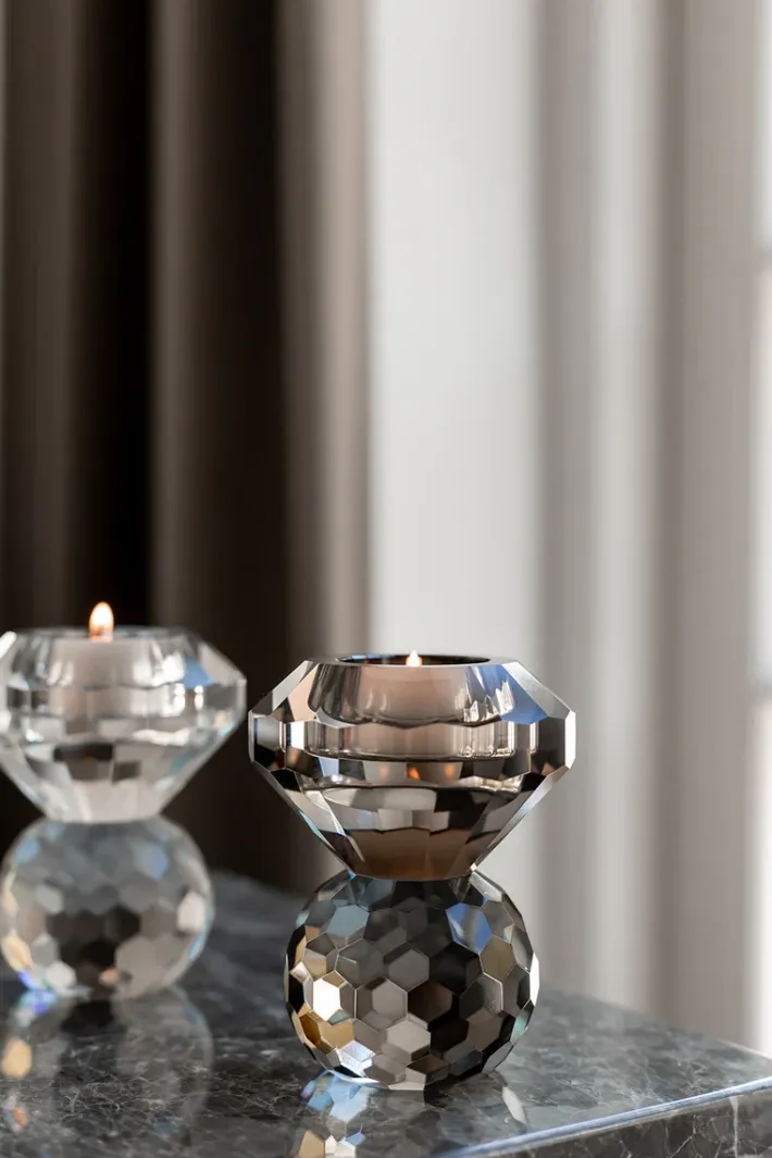 Specktrum Cloud T-Light Candle Holder - Light Smoke