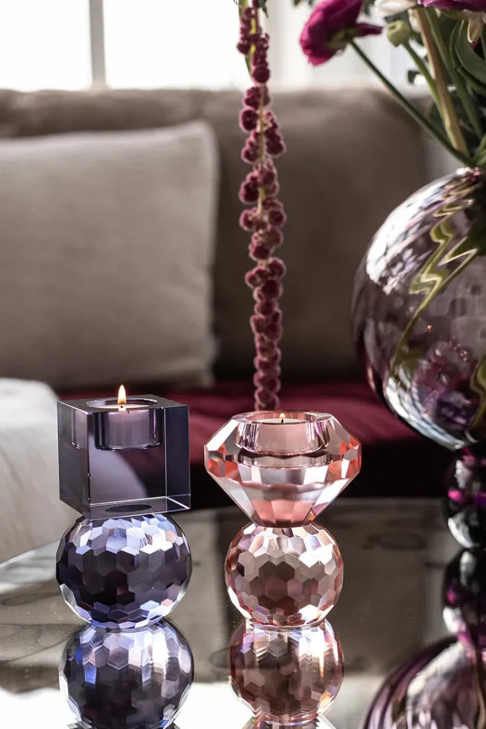 Specktrum Cloud T-Light Candle Holder - Rose