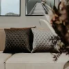 Specktrum Daytona Pillow - Silver/brown Square