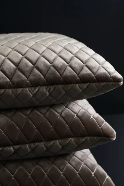 Specktrum Daytona Pillow - Silver/brown Square