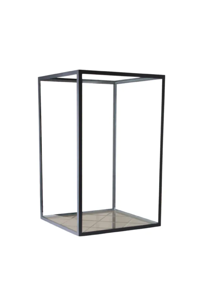 Specktrum Harlequin Lantern - Bronze Mirror, Black Frame Medium (25*25*40)