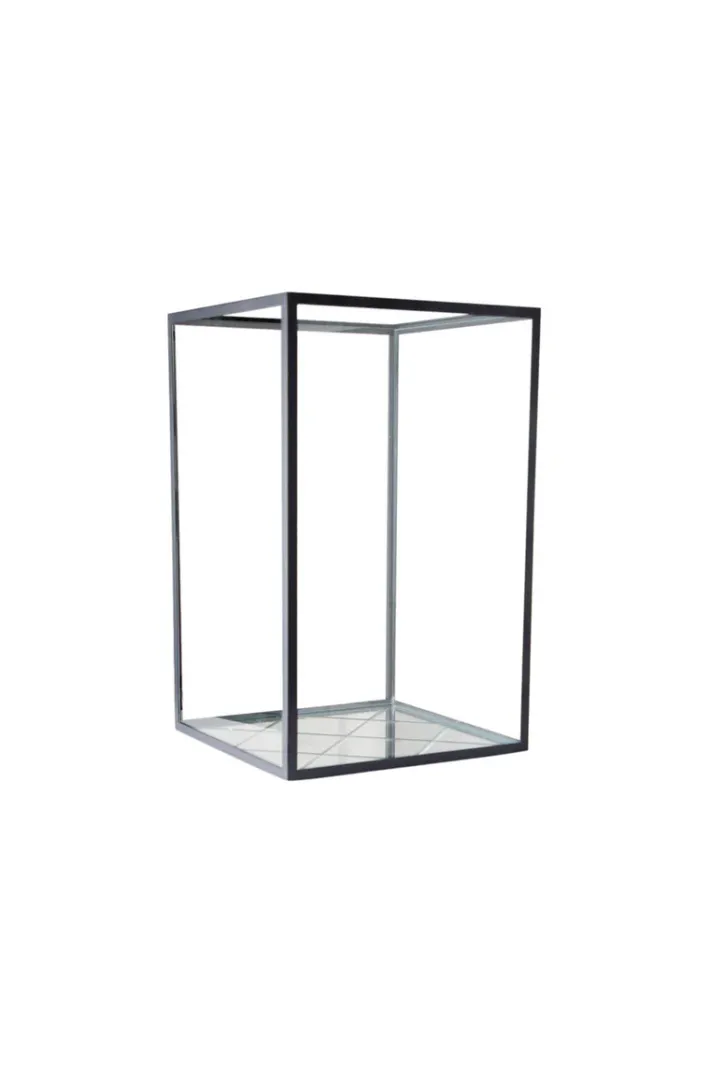 Specktrum Harlequin Lantern - Clear Mirror, Black Frame Small (20*20*30)