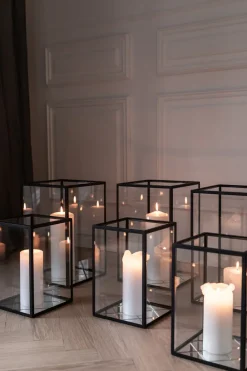 Specktrum Harlequin Lantern - Clear Mirror, Black Frame Small (20*20*30)