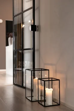 Specktrum Harlequin Lantern - Clear Mirror, Black Frame Medium (25*25*40)