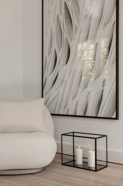 Specktrum Herringbone Lantern - Bronze Mirror, Black Frame Long (30*20*40)