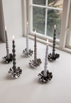 Specktrum Lea Candle Holder - Black chrome
