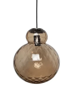 Specktrum Lily Pendant Lamp - Brown - Black Metal Harlequin Large