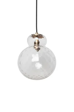 Specktrum Lily Pendant Lamp - Clear - Brass Metal Harlequin Small