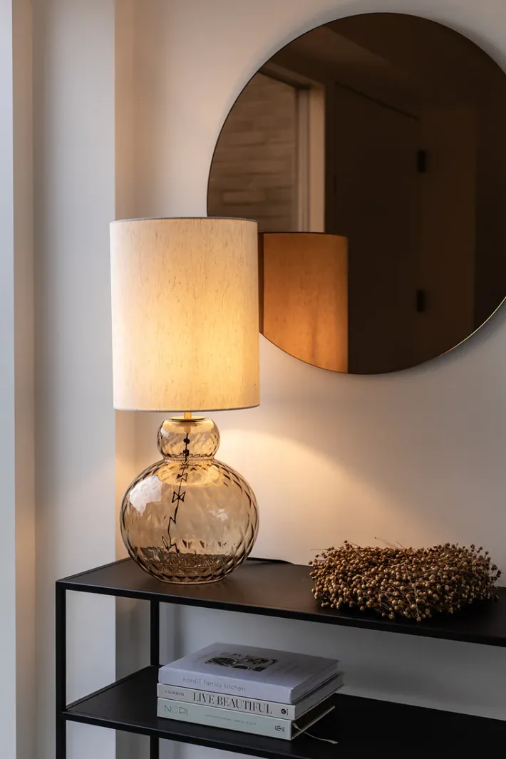 Specktrum Lily Table Lamp - Brown Harlequin