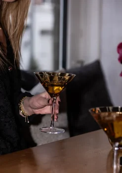 Specktrum Meadow Stemware - Amber Martini glass