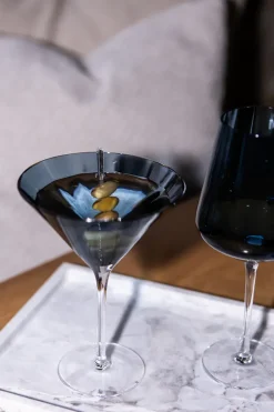 Specktrum Meadow Stemware - Blue Martini glass