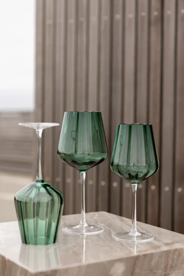 Specktrum Meadow Stemware - Green Red wine