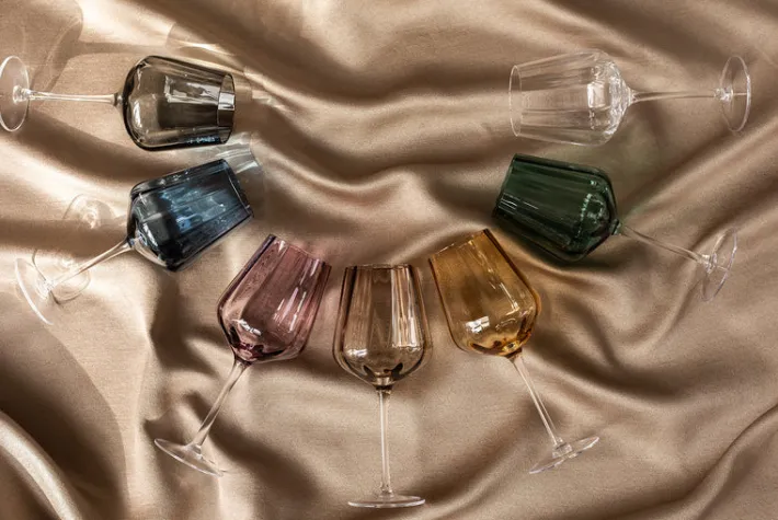 Specktrum Meadow Stemware - Green Red wine