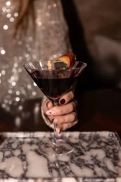 Specktrum Meadow Stemware - Plum Martini glass