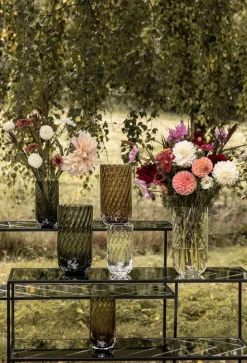 Specktrum Meadow Swirl Cylinder Vase - Grey Medium