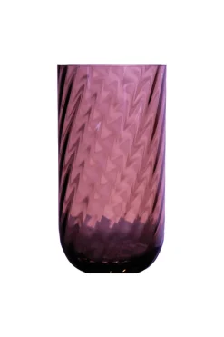 Specktrum Meadow Swirl Cylinder Vase - Plum Medium