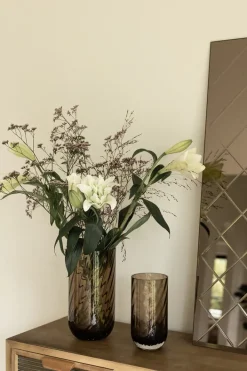 Specktrum Meadow Swirl Cylinder Vase - Topaz Small