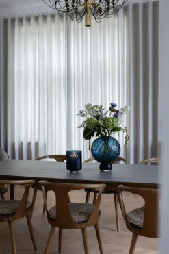 Specktrum Meadow Swirl Cylinder vase (w. foot) - Blue