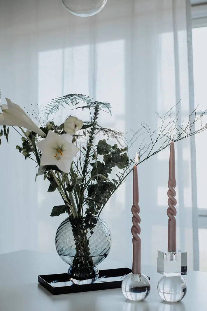 Specktrum Meadow Swirl Vase - Grey Small