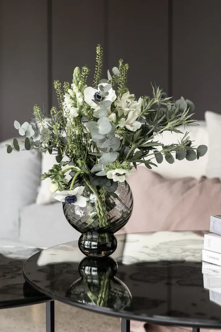 Specktrum Meadow Swirl Vase - Grey Small