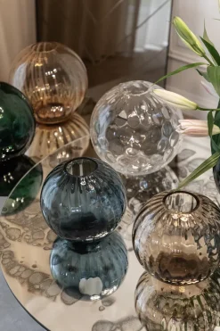 Specktrum Sadie Vase - Line - Blue Small