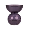 Specktrum Shadow Square Candle Holder - Black/Purple