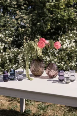 Specktrum Shadow Square Candle Holder - Light Blue Purple