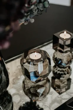 Specktrum Storm T-Light Candle Holder - Light Smoke Single