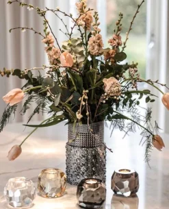 Specktrum Storm T-Light Candle Holder - Light Smoke Single