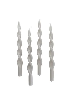 Specktrum The Curly Candle Collection - Packed with 4 Pieces per box - Thunder Grey Fully Curled