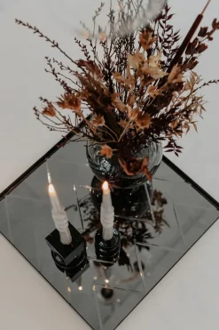 Specktrum The Glossy Candle Collection - Packed with 4 pieces per box - Thunder Grey Middle Curled