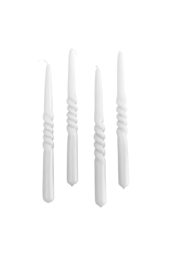 Specktrum The Pearl Candle Collection - Packed with 4 Pieces per box - White Pearl Middle Curled