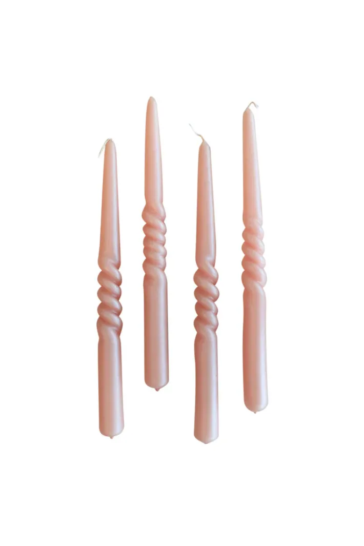 Specktrum The Pearl Candle Collection - Packed with 4 Pieces per box - Cherry Pearl Middle Curled