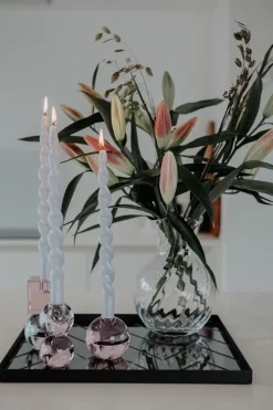 Specktrum The Pearl Candle Collection - Packed with 4 Pieces per box - Silver Grey Pearl Fully Curled