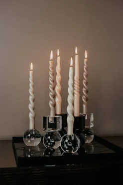 Specktrum The Pearl Candle Collection - Packed with 4 Pieces per box - Bloom Pearl Fully Curled