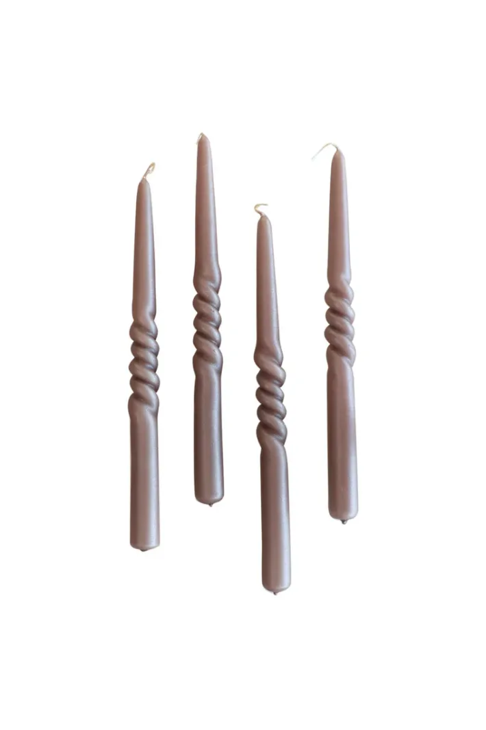 Specktrum The Pearl Candle Collection - Packed with 4 Pieces per box - Major Mahoni Middle Curled