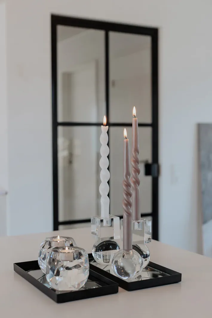 Specktrum The Pearl Candle Collection - Packed with 4 Pieces per box - White Pearl Fully Curled