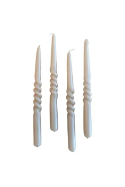 Specktrum The Pearl Candle Collection - Packed with 4 Pieces per box - Nude Pearl Middle Curled